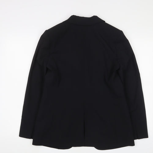 Marks and Spencer Womens Black Jacket Blazer Size 10 Button