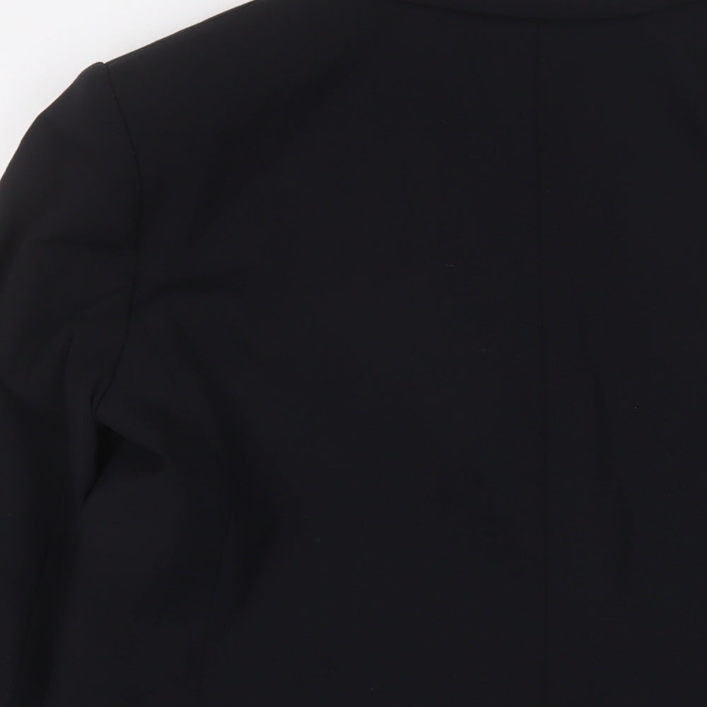 Marks and Spencer Womens Black Jacket Blazer Size 10 Button