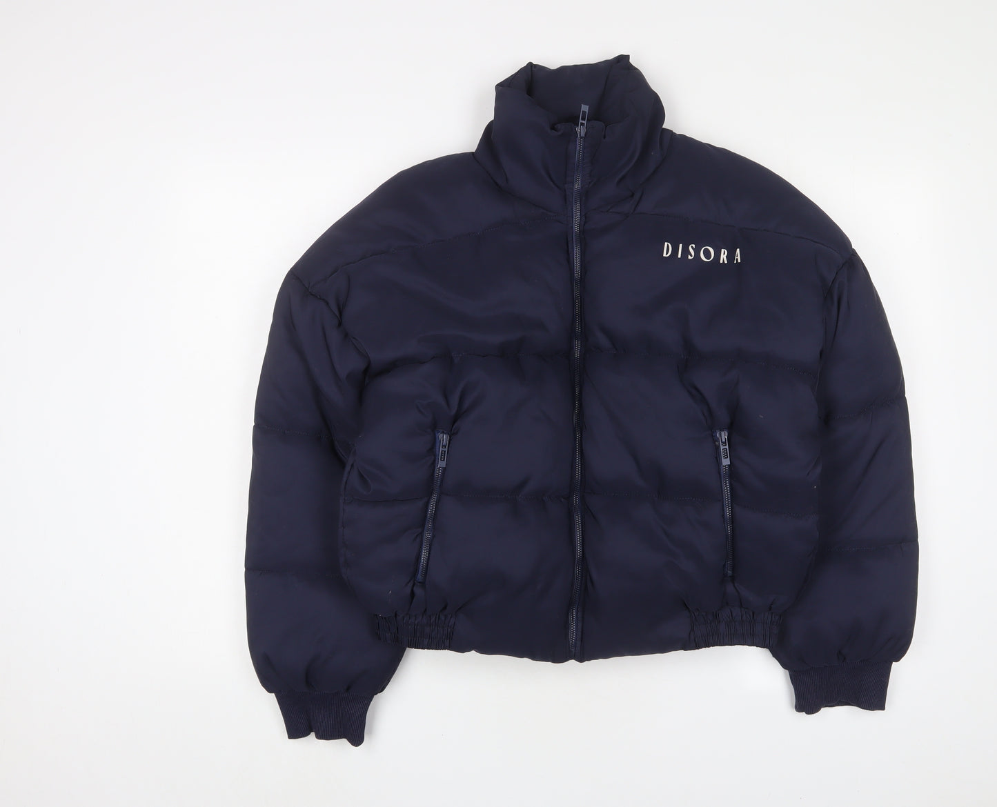 Disora Womens Blue Puffer Jacket Jacket Size XL Zip - Logo