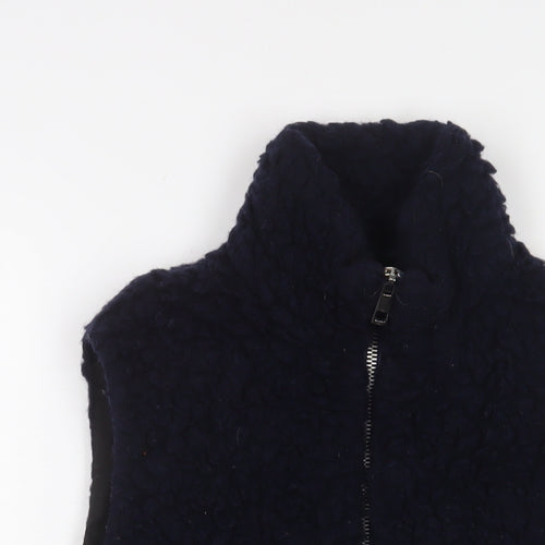 Whistles Womens Blue Gilet Jacket Size S Zip