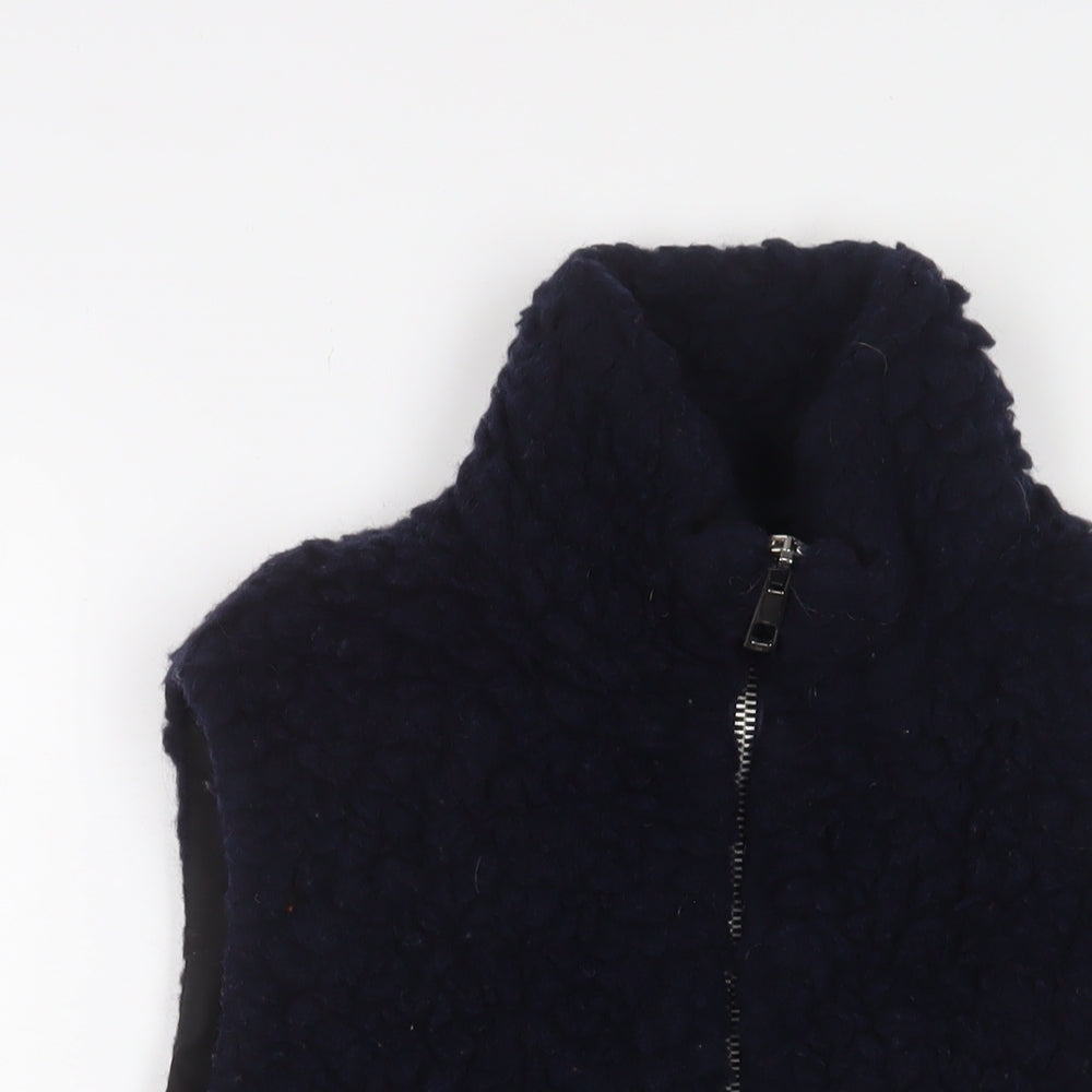 Whistles Womens Blue Gilet Jacket Size S Zip