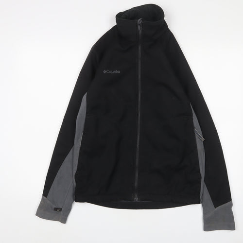 Columbia Mens Black Jacket Size S Zip - Logo