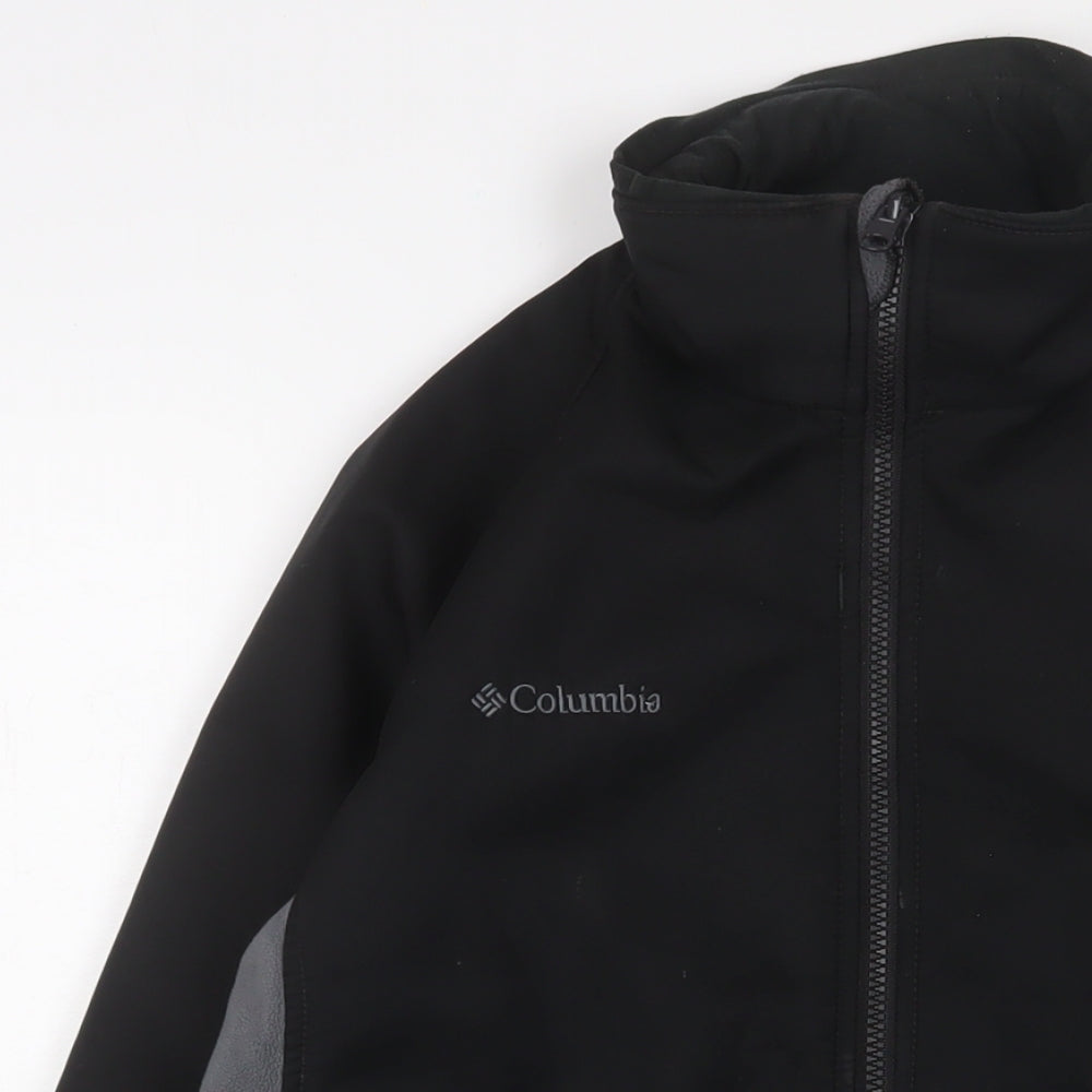 Columbia Mens Black Jacket Size S Zip - Logo