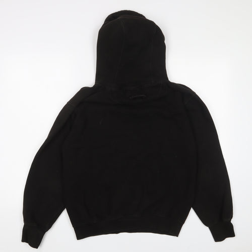 MKI MIYUKI ZOKU Mens Black Cotton Pullover Hoodie Size S - Logo, Embroidered