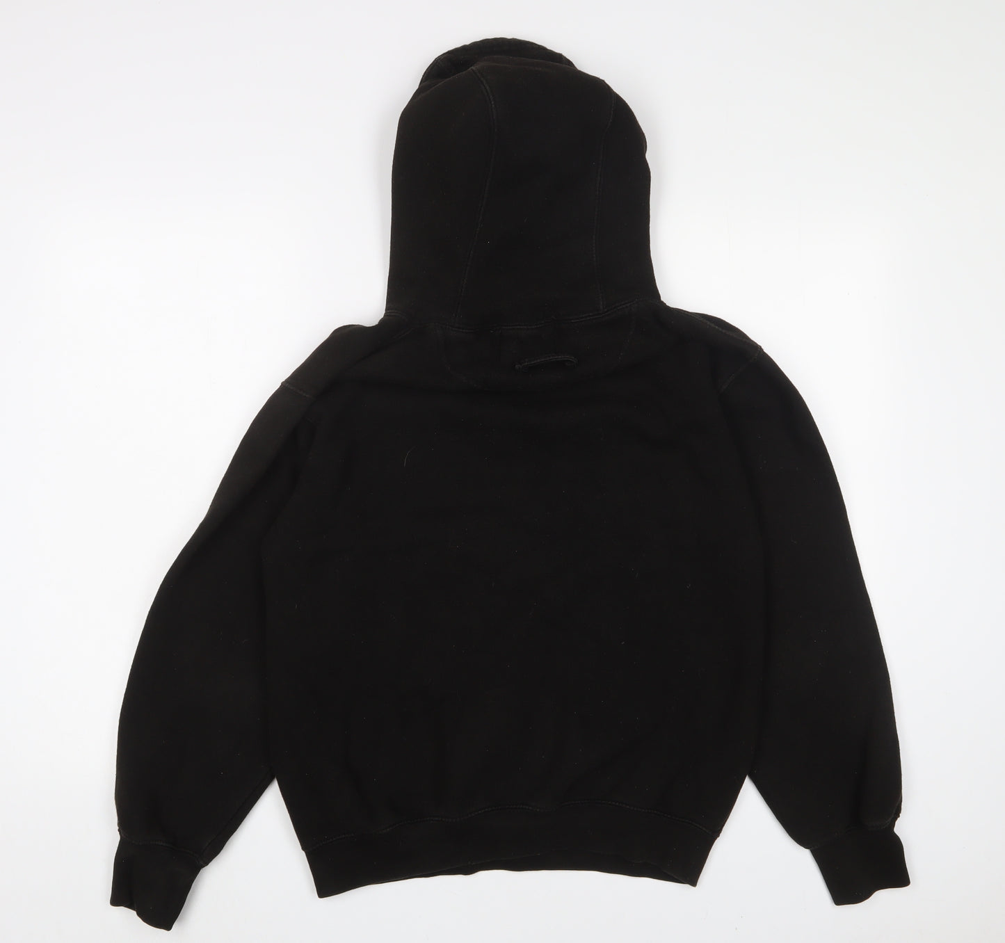 MKI MIYUKI ZOKU Mens Black Cotton Pullover Hoodie Size S - Logo, Embroidered