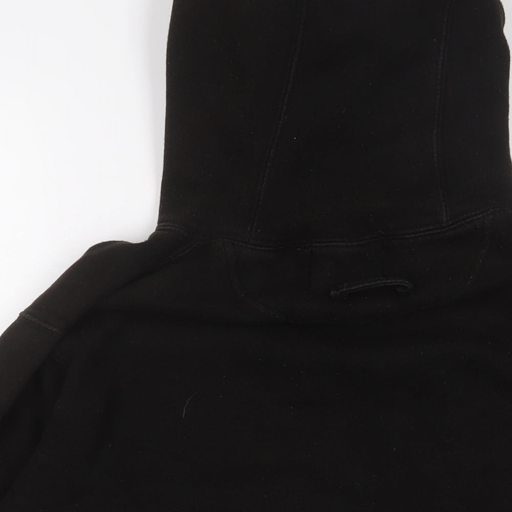 MKI MIYUKI ZOKU Mens Black Cotton Pullover Hoodie Size S - Logo, Embroidered