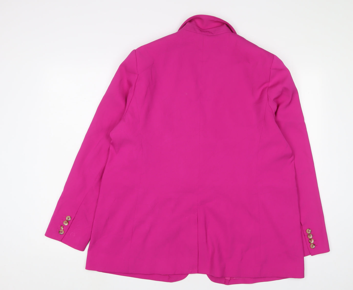 Marks and Spencer Womens Purple Jacket Blazer Size 18 Buckle