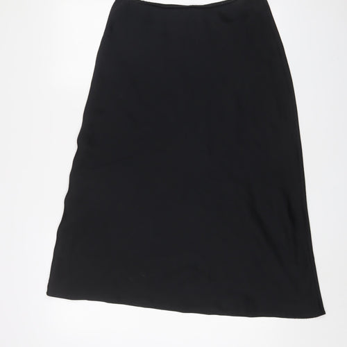ASOS Womens Black Polyester A-Line Skirt Size 12