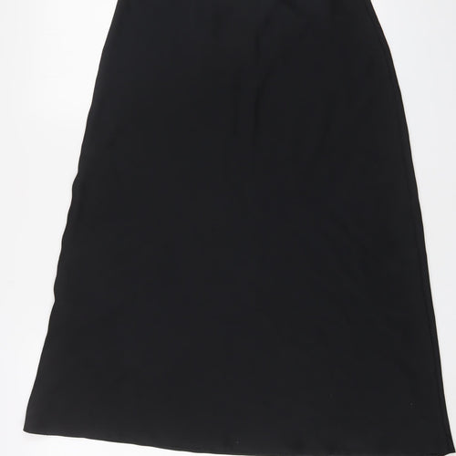 ASOS Womens Black Polyester A-Line Skirt Size 12
