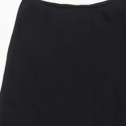 ASOS Womens Black Polyester A-Line Skirt Size 12