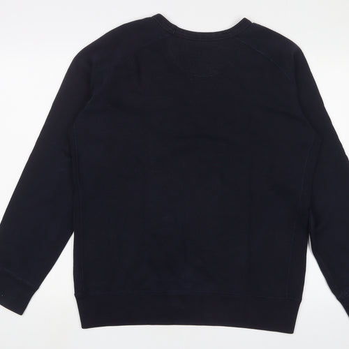 Uniqlo Mens Blue Cotton Pullover Sweatshirt Size M