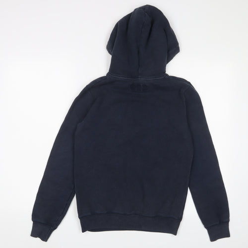 Jack Wills Womens Blue Cotton Pullover Hoodie Size 8 Pullover - Logo