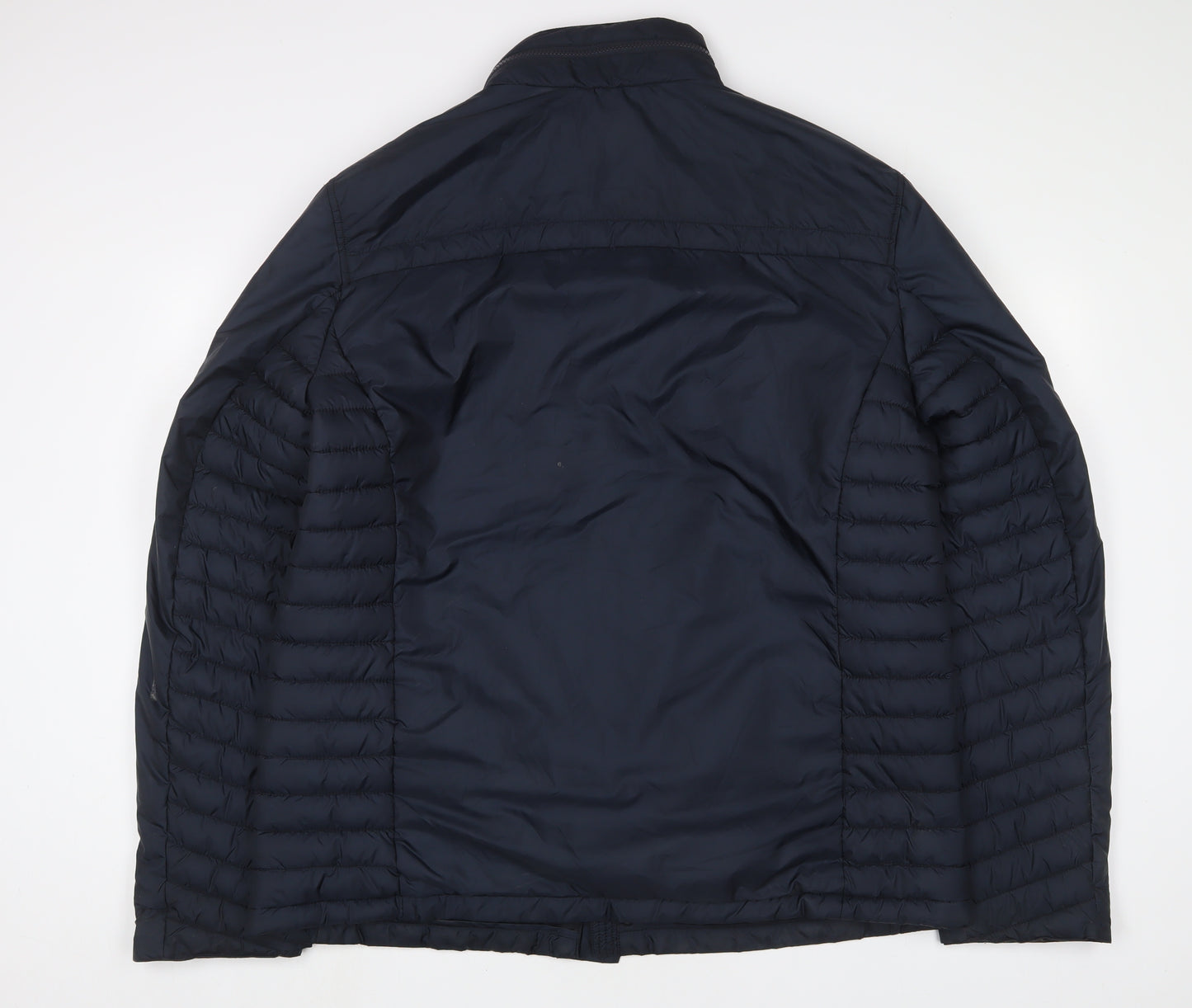 s.Oliver Mens Blue Quilted Jacket Size 2XL Zip