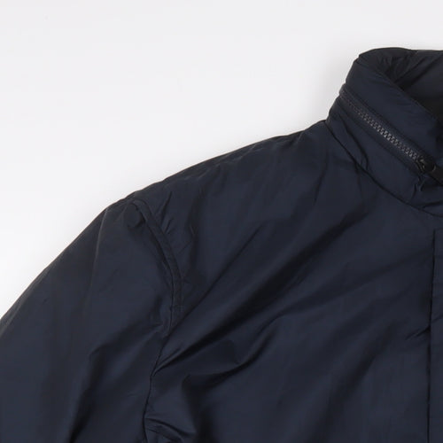 s.Oliver Mens Blue Quilted Jacket Size 2XL Zip