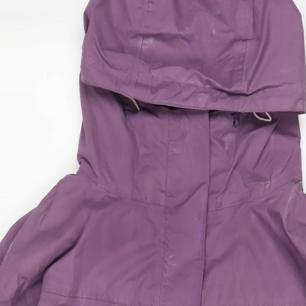 Regatta Womens Purple Rain Coat Jacket Size 20 Zip - Logo, Embroidered