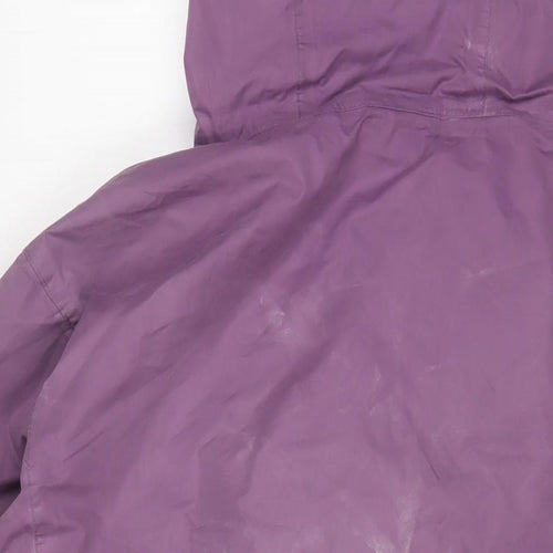 Regatta Womens Purple Rain Coat Jacket Size 20 Zip - Logo, Embroidered