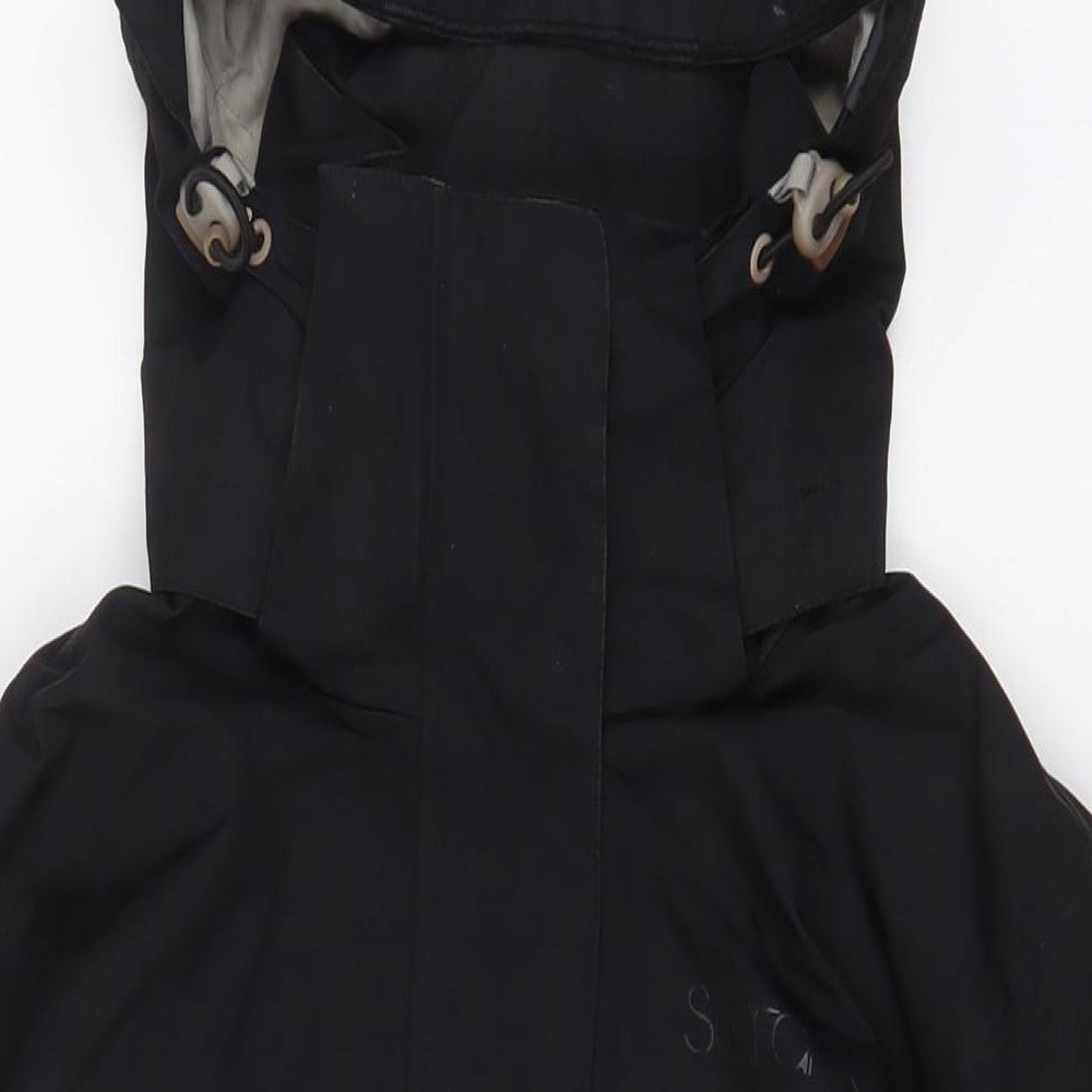 Surfanic Womens Black Ski Jacket Coat Size S Zip - Logo