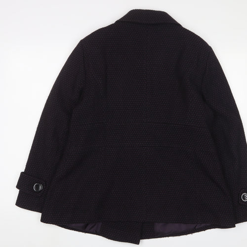 Debenhams Womens Purple Jacket Size 16 Button