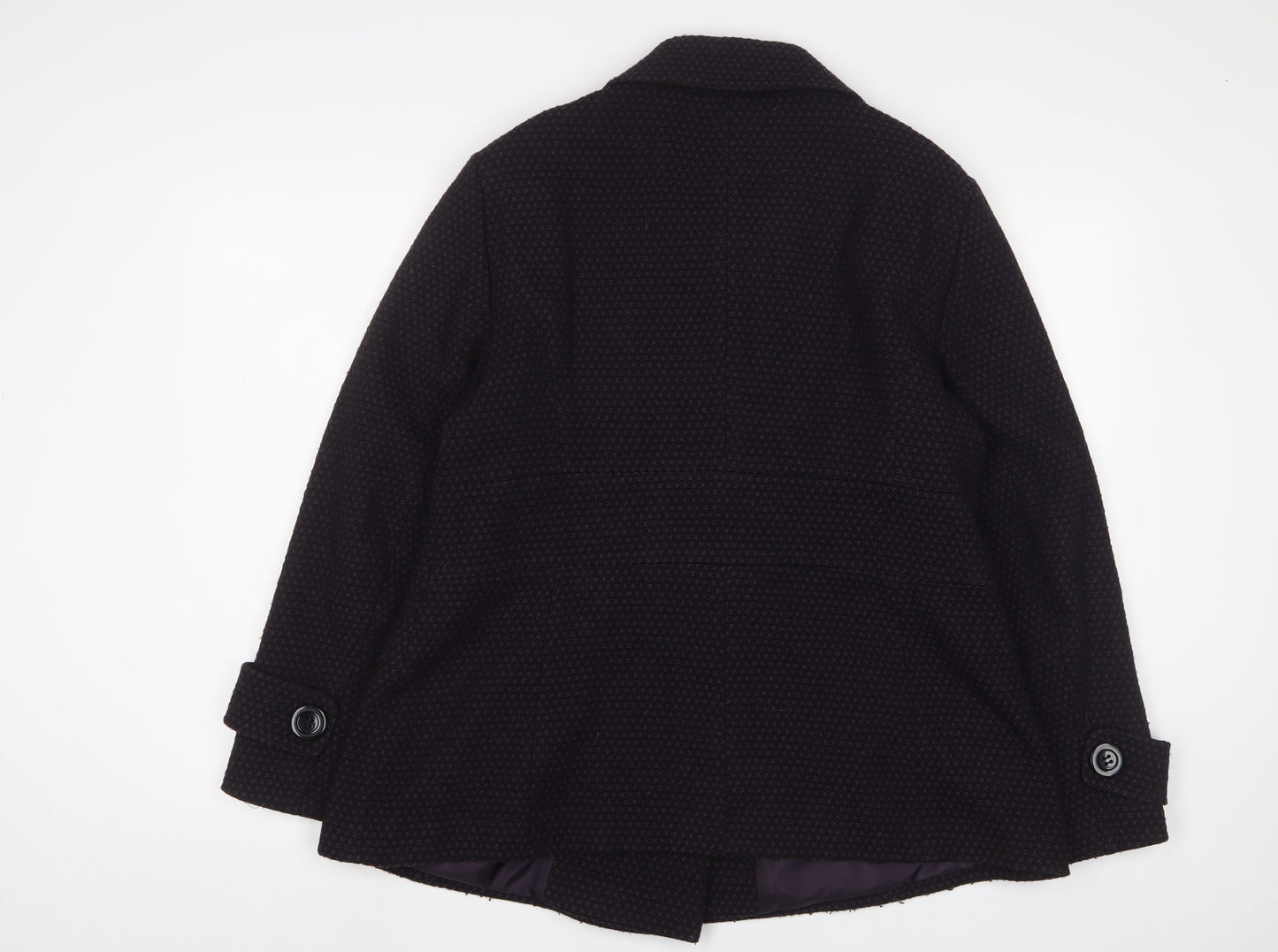 Debenhams Womens Purple Jacket Size 16 Button