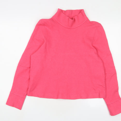 COS Womens Pink Round Neck Wool Pullover Jumper Size M