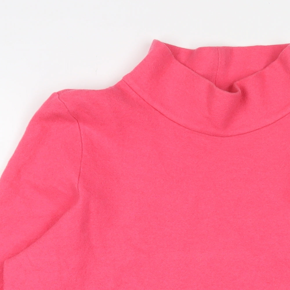 COS Womens Pink Round Neck Wool Pullover Jumper Size M