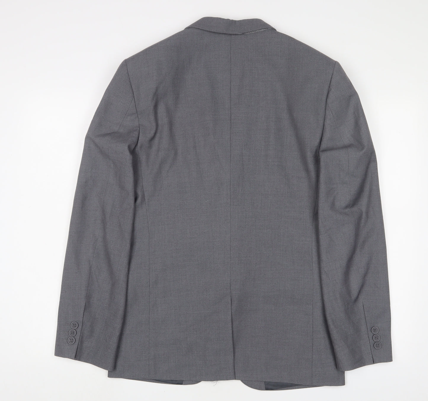 Taylor & Reece Mens Grey Polyester Jacket Suit Jacket Size 36 Regular