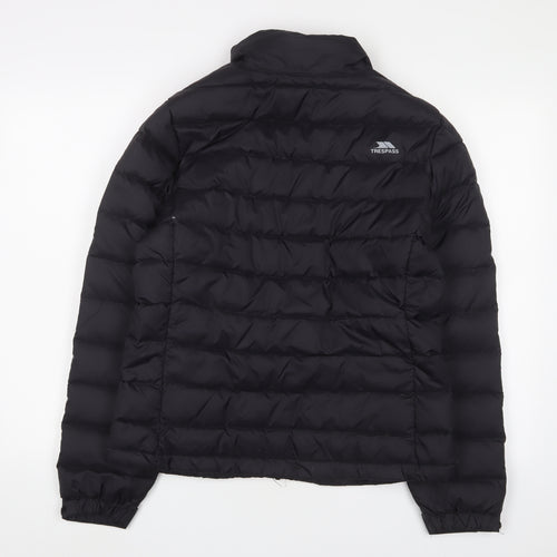 Trespass Womens Black Puffer Jacket Jacket Size 12 Zip - Logo