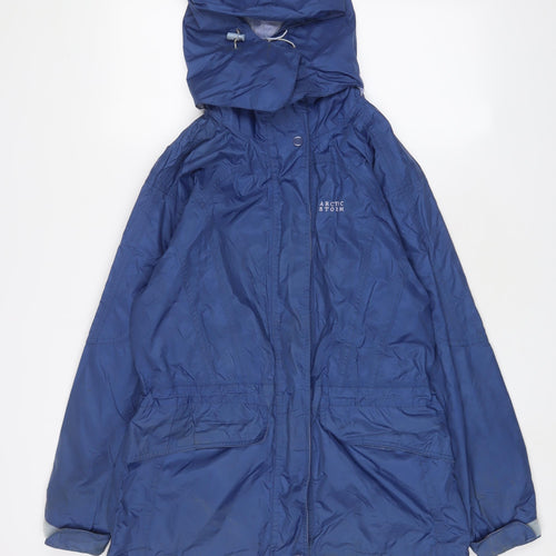 Artic Storm Womens Blue Jacket Coat Size 10 Zip - Logo, Embroidered