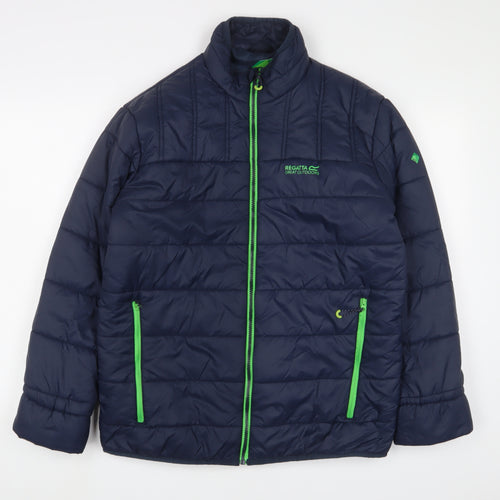 Regatta Mens Blue Puffer Jacket Jacket Size M Zip - Estimated size