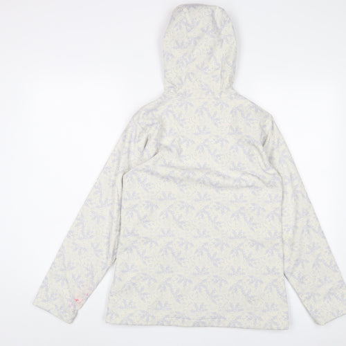 Regatta Womens White Fair Isle Jacket Size 10 Zip - Zip Pockets