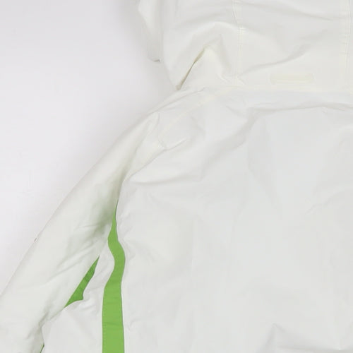 Dare 2B Mens White Rain Coat Coat Size XS Zip - Ski Jacket