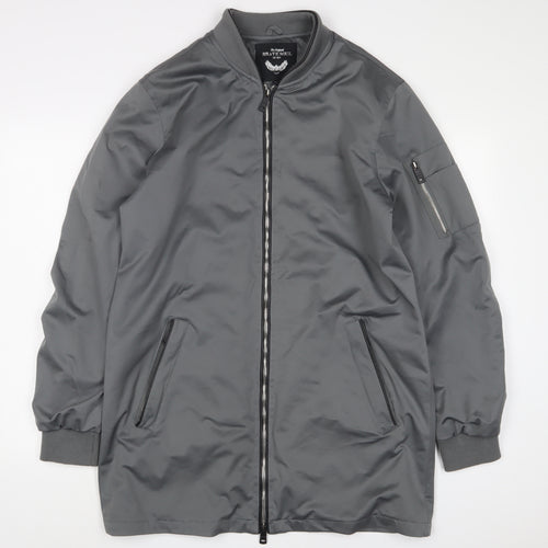 Brave Soul Womens Grey Jacket Size M Zip