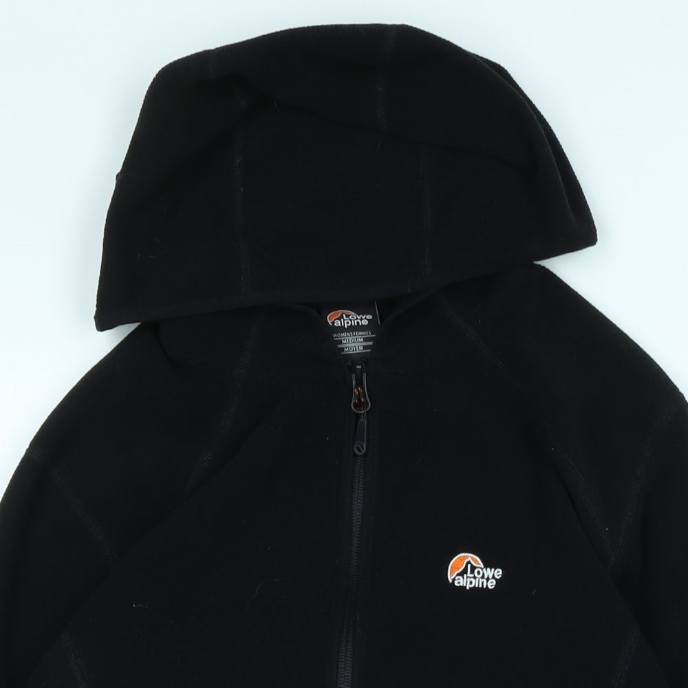 Lowe Alpine Womens Black Jacket Size M Zip - Logo