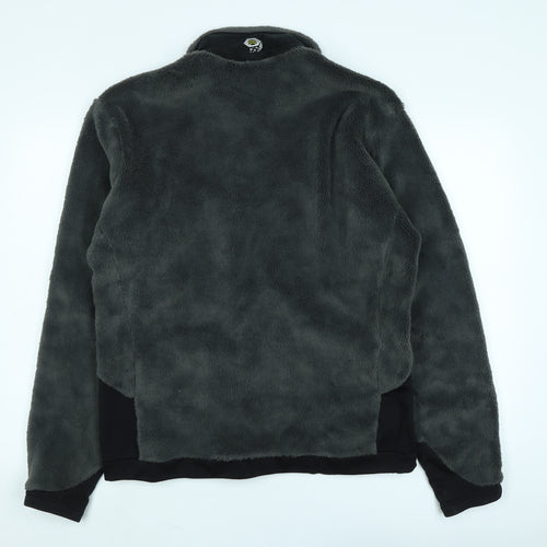 Mountain Hardwear Mens Grey Jacket Size L Zip - Logo