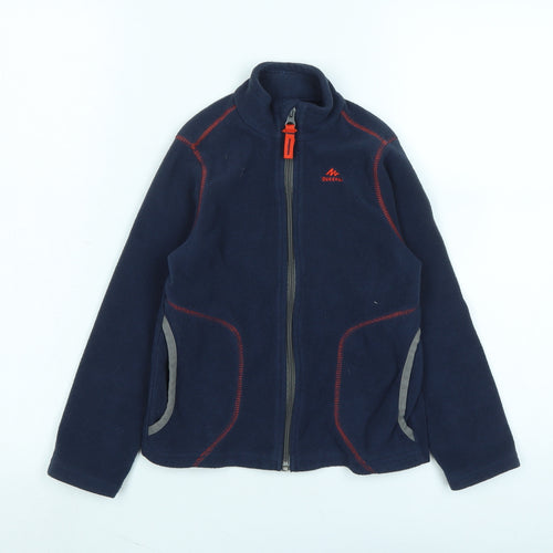 DECATHLON Boys Blue Jacket Size 5-6 Years Zip - Logo