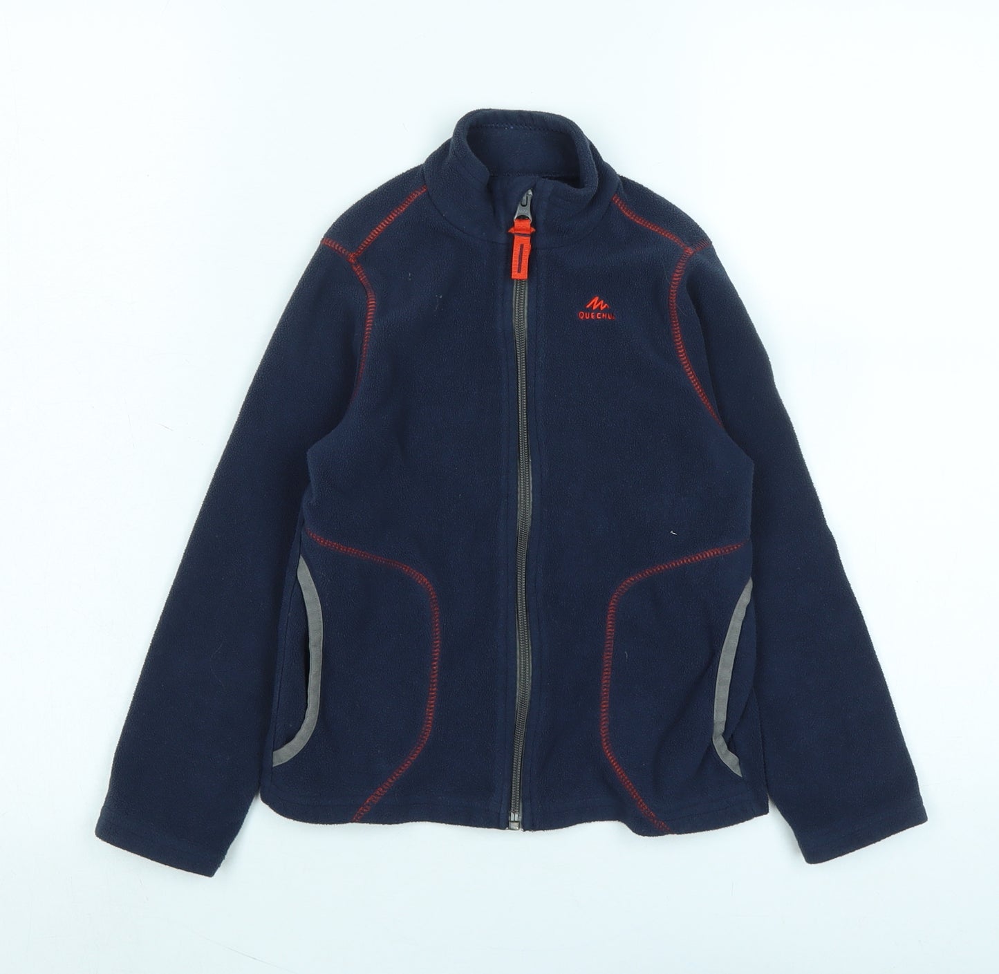 DECATHLON Boys Blue Jacket Size 5-6 Years Zip - Logo