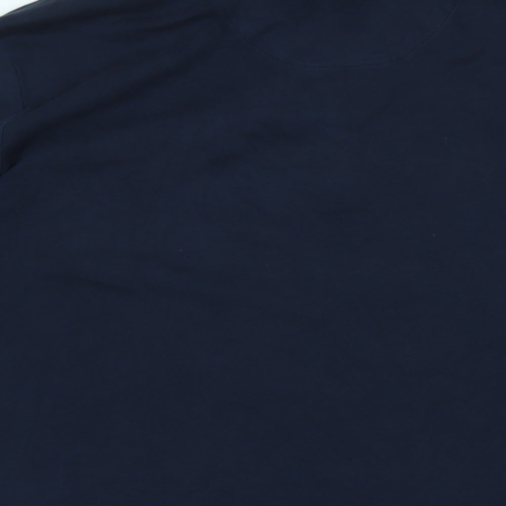 Marks and Spencer Mens Blue Cotton Polo Size 3XL Collared