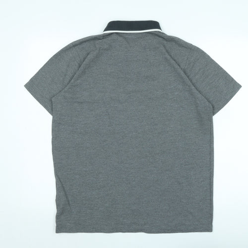 Merc Mens Grey Cotton Polo Size XL Collared
