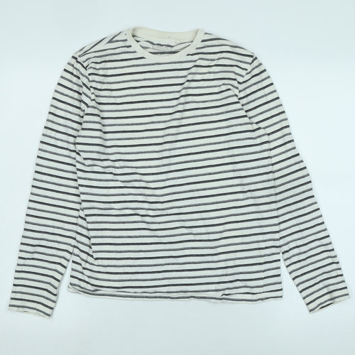 NEXT Girls White Cotton Jersey T-Shirt Size 14 Years Crew Neck