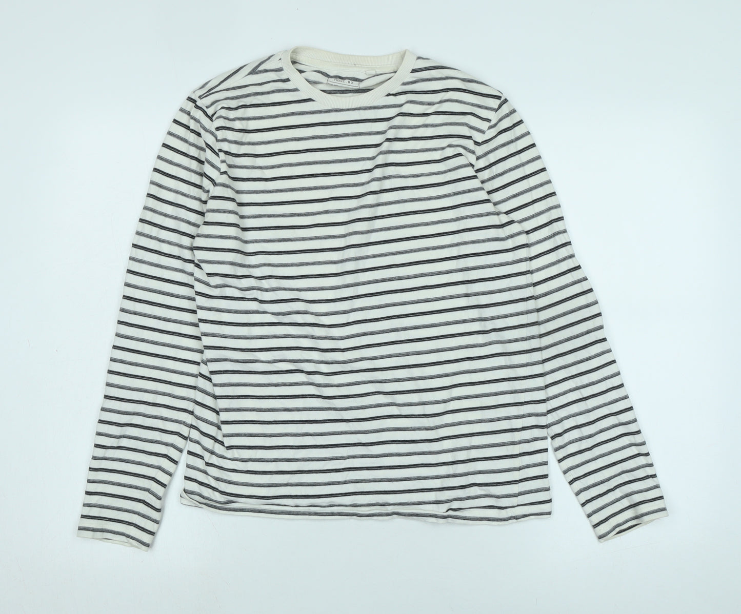 NEXT Girls White Cotton Jersey T-Shirt Size 14 Years Crew Neck