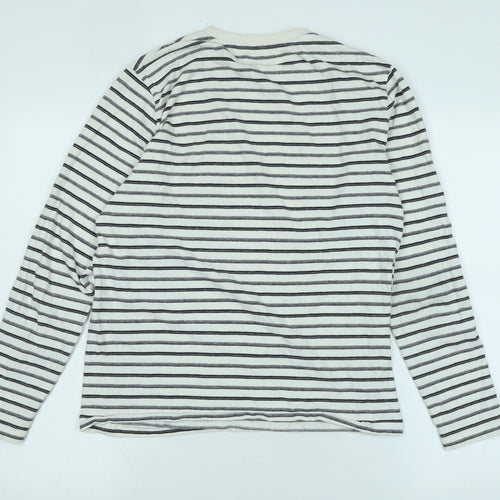 NEXT Girls White Cotton Jersey T-Shirt Size 14 Years Crew Neck