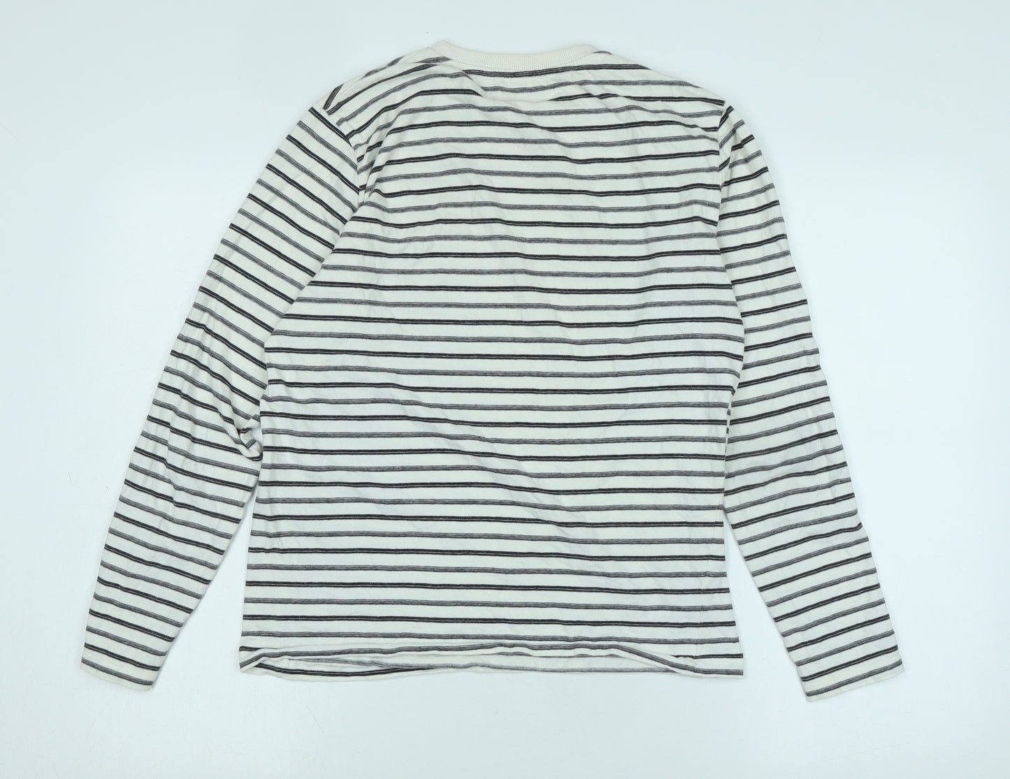 NEXT Girls White Cotton Jersey T-Shirt Size 14 Years Crew Neck