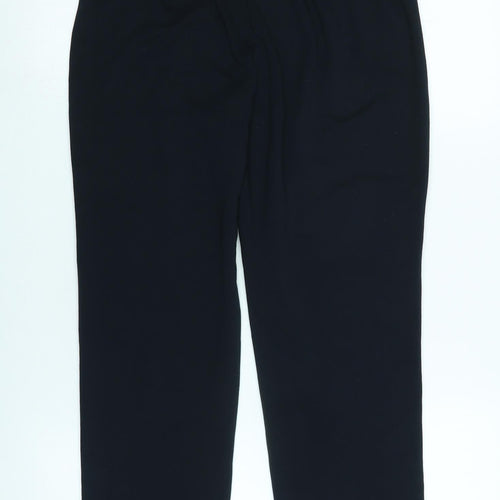 Marks and Spencer Womens Blue Cotton Sweatpants Trousers Size 10 L24 in Regular