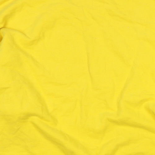 Marks and Spencer Womens Yellow Cotton Pullover Sweatshirt Size L