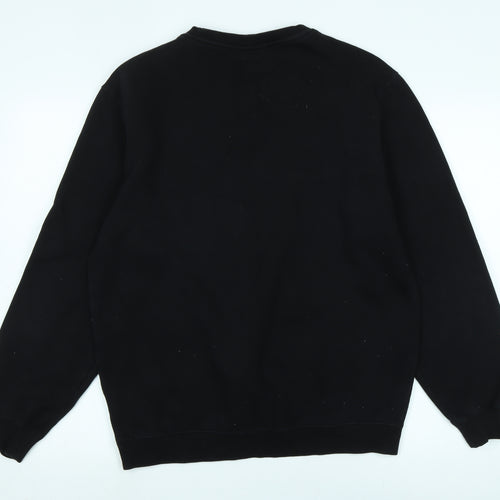 Marks and Spencer Womens Black Cotton Pullover Sweatshirt Size M