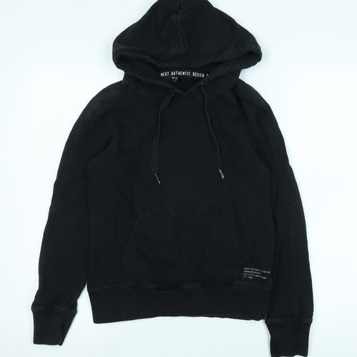 NEXT Boys Black Cotton Pullover Hoodie Size M