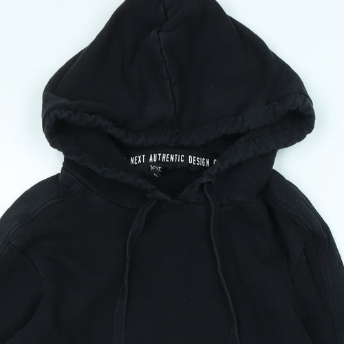 NEXT Boys Black Cotton Pullover Hoodie Size M