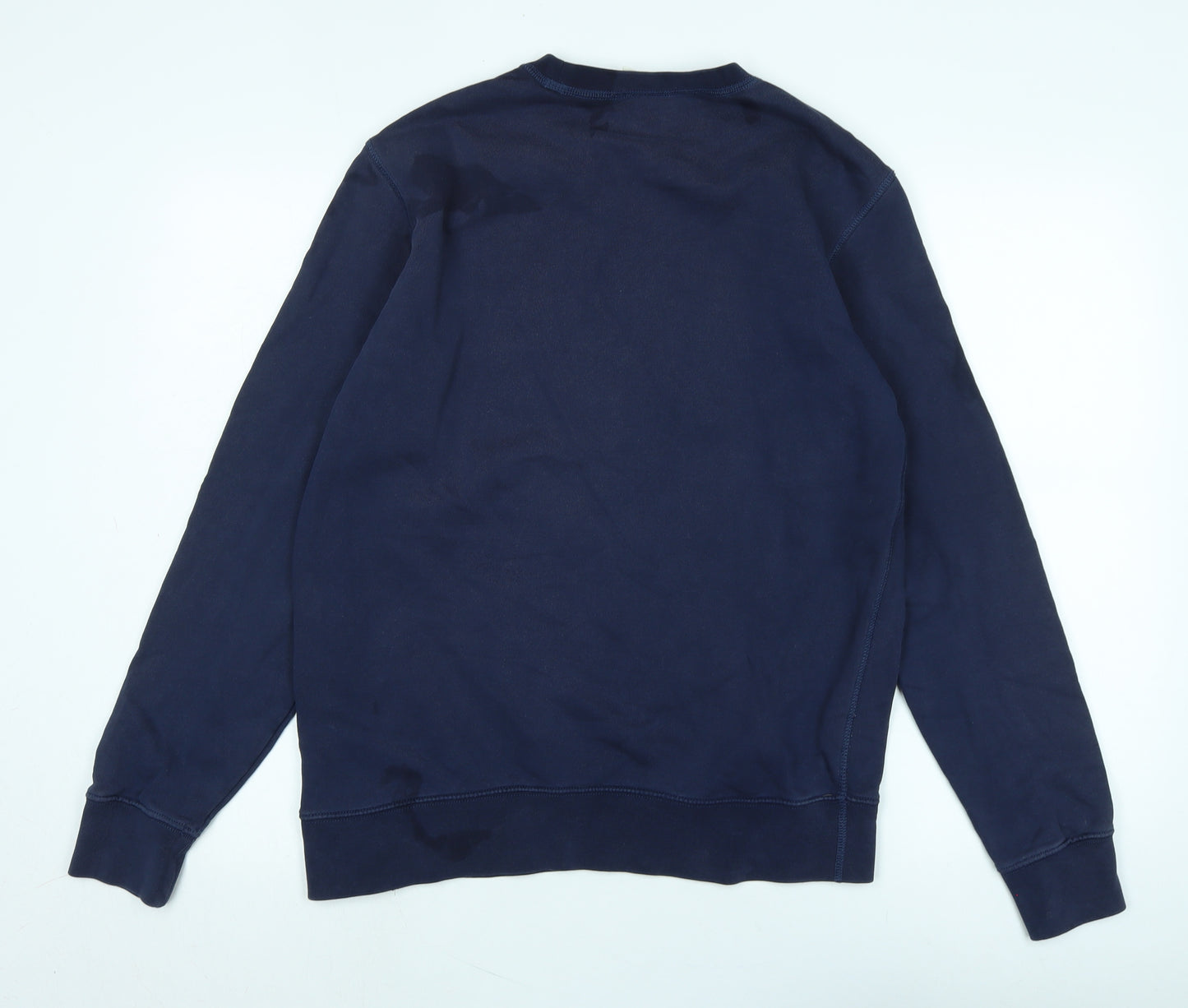 Marks and Spencer Womens Blue Cotton Blend Pullover Sweatshirt Size M