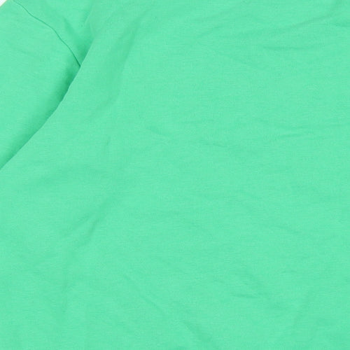 Marks and Spencer Womens Green Cotton Pullover Sweatshirt Size S