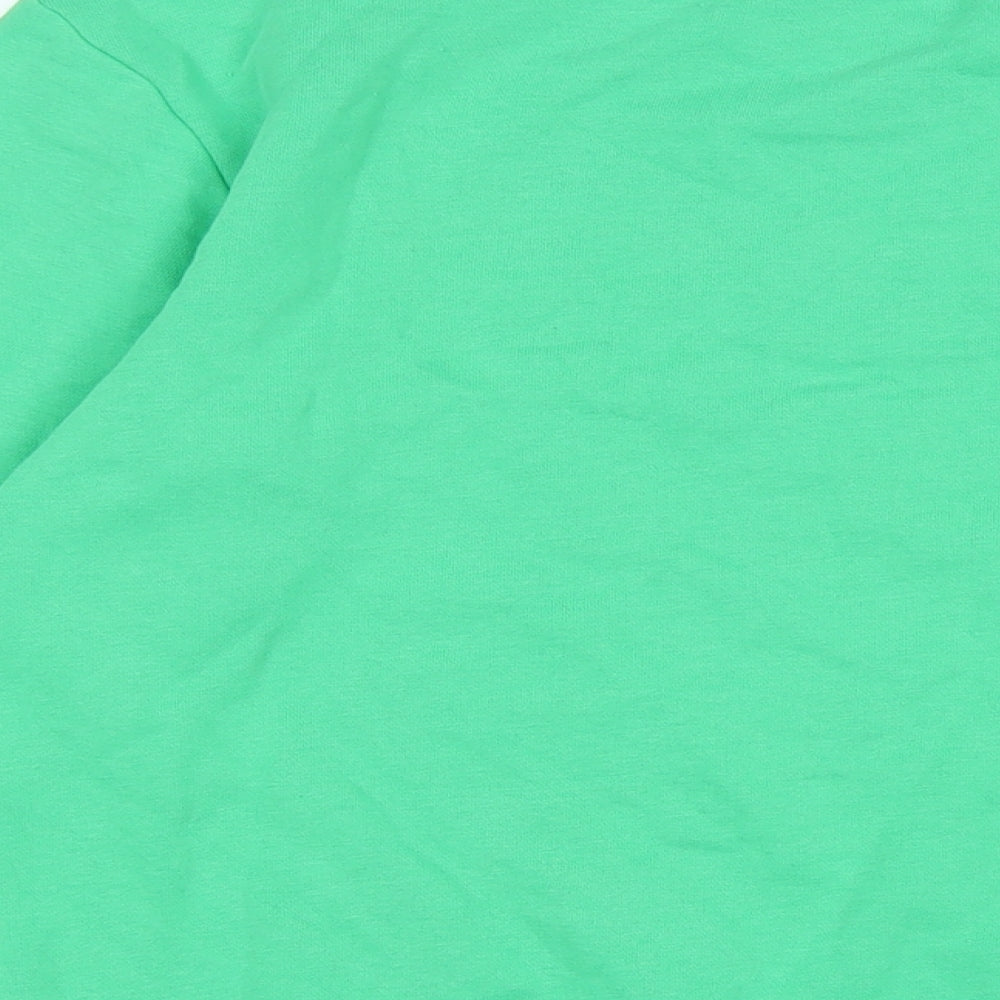 Marks and Spencer Womens Green Cotton Pullover Sweatshirt Size S